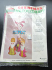 Rare Vtg Bucilla Christmas Needlecraft Felt   Sequin Jeweled Wise Men Kit Nip