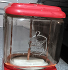 Vintage Oak Acorn Gumball Candy Machine Raised Letters Logo    With Key  