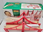 Brio World Double Suspension Bridge Wooden Railway Building 33683 New Open Box