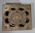 Antique J E Stevens Cast Iron Still Coin Bank Ornate Safe Patent June 2 1886