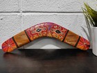 Waterhole Dreaming Boomerang Made In Australia 14 Inches B  Nora- Brown