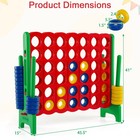 Jumbo 4-to-score 4 In A Row Giant Game Set Adults Kids Family Fun Indoor Outdoor