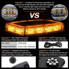 72led Amber High Bright Rooftop Warning Light 12-24v No Drilling Ip67 Free Ship