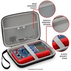 Hard Protective Digital Multimeter Travel Case With Storage For Probes And Leads