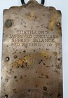 Antique Chatillon   s Brass   Cast Iron Hanging Spring Balance Farm Milk Scale