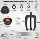 For Seastar Hc5345 Front Mount Hydraulic Steering Cylinder Seals Kit With Pin   