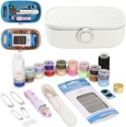 Sewing Kit With Case  Portable Sewing Box Organizer  Needle And Thread White