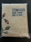 Vintage Floral Tapestry Woven Throw Blanket Wall Hanging Roses
