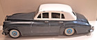  60s Bandai Japan Rolls Royce Silver Cloud 11 3 4  Tin Friction Toy Car - 2 Tone