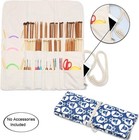 Knitting Needles Holder Case up To 14 Inches   Rolling Organizer Forstraight And