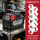2-pack High Capacity Lithium Ion Battery For Milwaukee M18 12 0ah  48-11-1860 