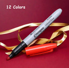 12 Colors Fine Point Permanent Markers  Durable   Long-lasting For Office - New