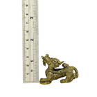 Pi Yao Amulet Piyao Pixiu Lucky Coin Feng Shui Chinese Dragon Brass Figurine  1