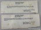 Lot Of  3  World War I Era Absentee Slips Camp Wadsworth - Spartanburg Sc