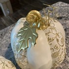 Set Of 3 Pumpkins W scroll Design By Valerie-ivory-open Box