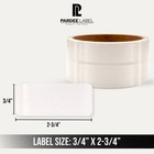 Clear Seal Labels 3 4  X 2-3 4  Transparent Stickers 250 roll