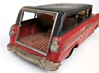 Vintage Bandai 1957 Ford Station Wagon Tin Friction Toy Japan   parts Or Refurb 