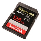 Sandisk - Extreme Pro 128gb Sdxc Uhs-ii U3 Memory Card 300mb s