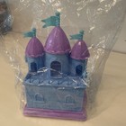 Vintage Purple Blue Castle Miniature Play Set Including Castle Toys  New In Bag 