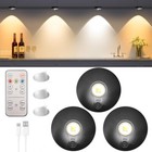 3x Under Cabinet Led Light Kitchen Cupboard Shelf Counter Lighting Kit W remote
