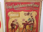 Vintage 1892 The Great Family Amusement Game Partial Box  Target And Toy Gun