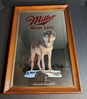 Miller High Life Timber Wolf Mirror Wild Life Series First Printing