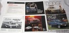 Big Lot Vintage Dodge Plymouth Chrysler Car Brochures 1970s 1980s Aspen Voyager 