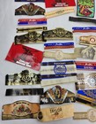 100  Assorted Cigar Bands Foil   Paper Schizo Buffalo Trace Man  o War     18 