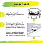 Replacement Trampoline Safety Pad Foam Surround Spring Cover Padding  Blue Green