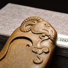 4 9  China Natural Original Stone Hand-carved Animal Sheep Inkstone Inkslab