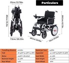 Ultra-lightweight Electric Wheelchair With Folding  15-mile Range 330 Lbs