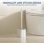 Toilet Brush And Holder Set  Silicone Toilet Bowl Brush  Bathroom Accessories  D
