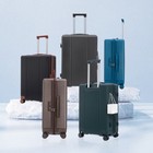 20  24  28  3-piece Abs Spinner Luggage Set  Tsa Lock  Brown