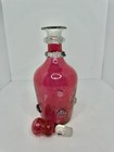 Htf Vintage Mcm Blenko Glass For Rainbow Decanter Cranberry W stopper