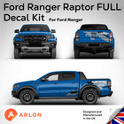 Ford Ranger Raptor Gen 1 Full Decal Vinyl Sticker Kit Geometric Camo  2019-2022 