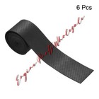 6pcs Tennis Racket Grip Tape Pu 43 3  Round Groove Non-slip Absorb Sweat Black