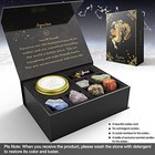 Crystals Healing Stone Gift Set  Soy Wax Zodiac Sign Scented Candles crystals   