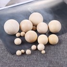 6mm To 90mm Diameter Natural Round Wooden Craft Wood Balls Beads With No Hole