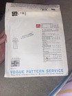 Vintage Lanvin Dress Paris Original Vogue Sewing Pattern 1910 Sz 14 Cut Complete