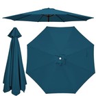 Patio Umbrella Replacement Canopy Peacock Blue 9ft-8ribs   cover Only   
