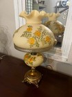 Fenton Daisy Cameo Signed Lamp Alderman 