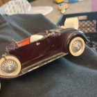 Vintage Hubley Toys Cast Iron Metal Roadster Car 854-5k Lancaster Pa Maroon