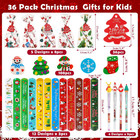 Christmas Stationery Party Favor Bulk Pack With Christmas Pencil Eraser Slap Bra
