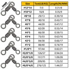 25 100pcs Fishing 3 Way Swivels Barrel Swivel T-turn Heavy Duty Catfish Rigs