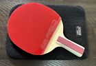 Official Dhs 6 Star H6006  short  Ping Pong Paddle  table Tennis Racket   Cover