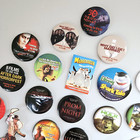 Movie Promo Pinback Buttons 21 Assorted Retro Badges Action Horror Animation Etc