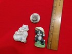 Vintage Lot Of 3 Cats Refrigerator Magnets Kitty Cat Very Cute 
