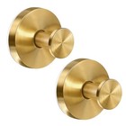 Suction Cup Hooks Stainless Steel Suction Hooks For Shower   No 2 Pack Gold