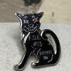 Wicked Red Eye Black Cat Foe 13 Everett Wa Fraternal Order Eagles Enamel Pin 1 