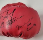 Muhammad Ali  cassius Clay  Tyson  Frazier  Foreman   2 Signed Boxing Glove  bas